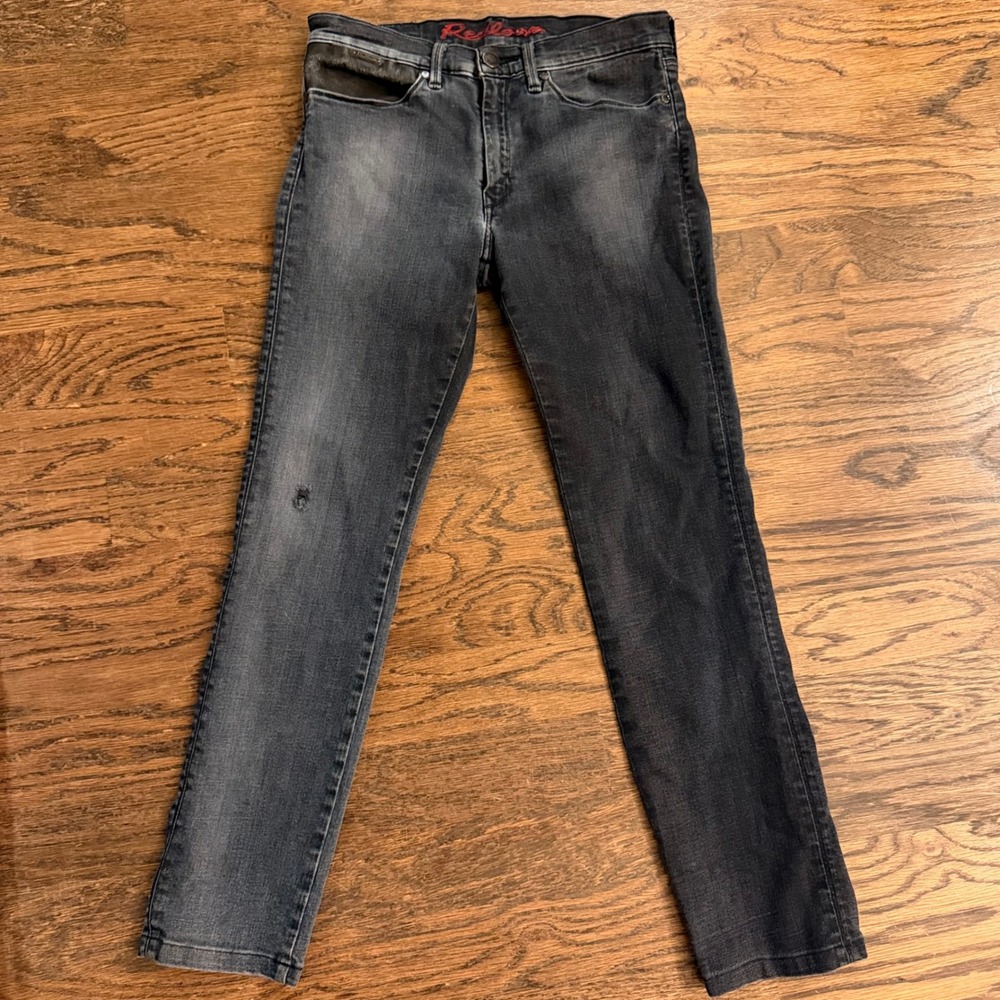 Rare Levi's Redloop Premium Slim Jeans w/Leather Coin Pocket Mens 30x30 Collect